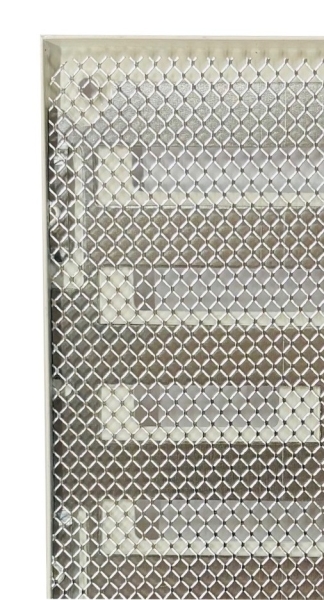 verstellbares Schiebegitter weiss 155 x 155mm